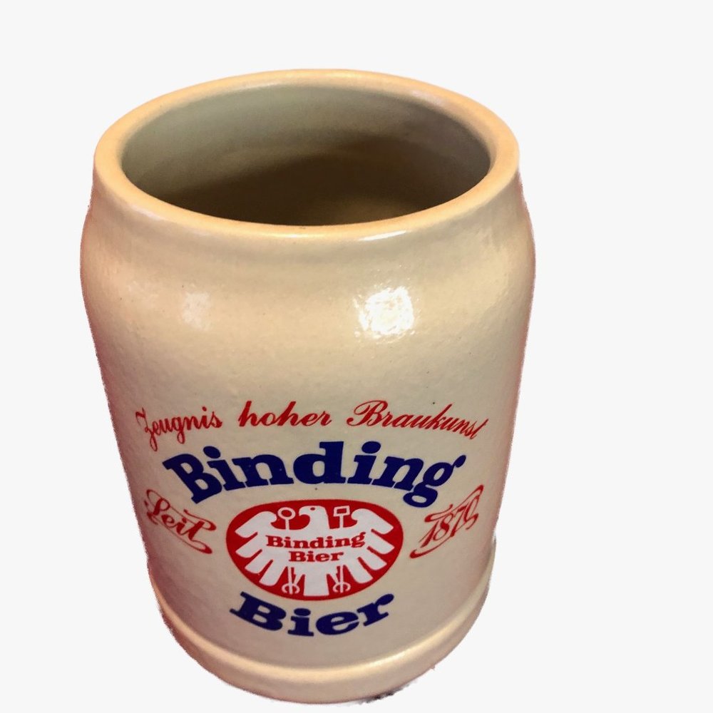 Binding German Beer Stoneware Mug  "Proof of the high art of brewing" 5" Tall